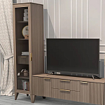 Витрина левая 1-дверная с ящиком и 5-ю полками Harper Line варинант исполнения - 2 | Loft Concept в Твери