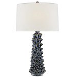 Настольная лампа с корпусом из цветков колокольчика Cascade of Blue Flowers варинант исполнения - 2 | Loft Concept в Твери