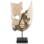 Маска ручной работы деревянная резная Mask Flower варинант исполнения - 1 | Loft Concept в Твери