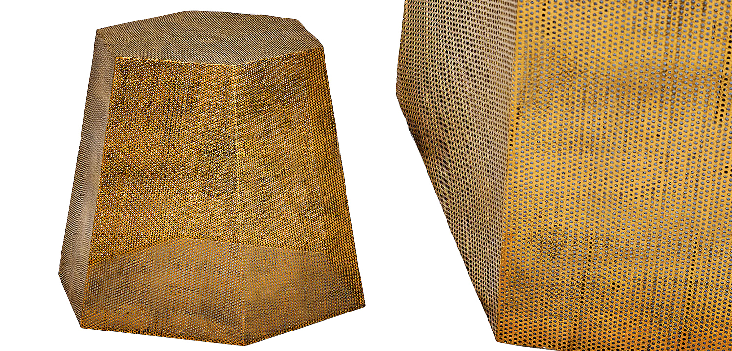 Приставной стол Gold Mesh side table - Loft-Concept в Твери