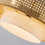 Подвесной светильник с декоративным поясом из плетеного бамбука Biuloggicu варинант исполнения - 6 | Loft Concept в Твери