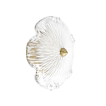 Бра в форме прозрачного стеклянного цветка с рельефной текстурой Textured Glass варинант исполнения - 1 | Loft Concept в Твери