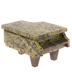 Шкатулка в виде рояля из натурального камня змеевик Stone Casket варинант исполнения - 1 | Loft Concept в Твери