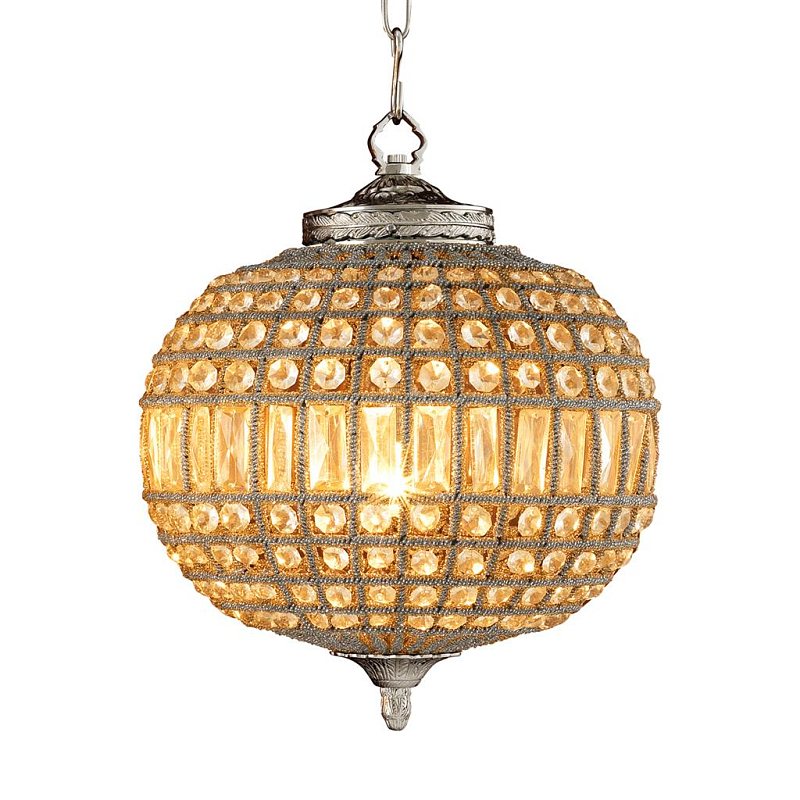 Люстра Chandelier Kasbah Oval S Nickel Прозрачное Стекло Никель Люстра Chandelier Kasbah Oval S Nickel Прозрачное Стекло Никель в Твери | Loft Concept