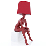 Лампа MANNEQUIN LAMP с абажуром девушка на кресле варинант исполнения - 1 | Loft Concept в Твери