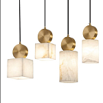 Подвесной светильник светодиодный с квадратным плафоном Stone Helios варинант исполнения - 3 | Loft Concept в Твери