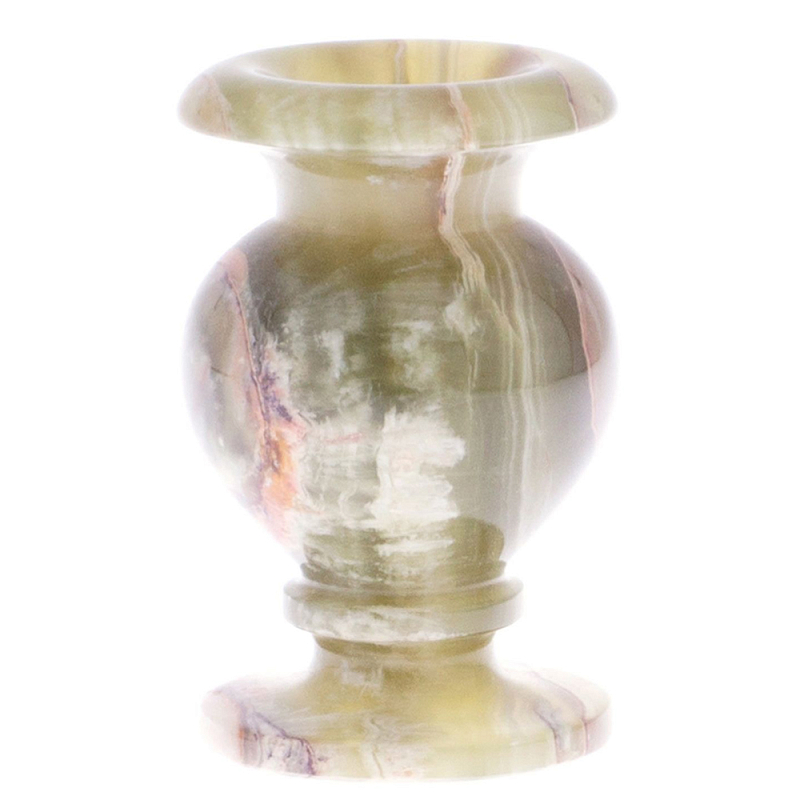 Ваза настольная из натурального оникса Onyx Vase Бежевый Ваза настольная из натурального оникса Onyx Vase Бежевый в Твери | Loft Concept