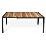 Стол обеденный раздвижной с прямоугольной столешницей на четырех черных ножках Blair варинант исполнения - 3 | Loft Concept в Твери