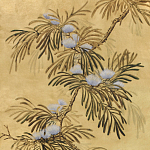 Обои ручная роспись Silk Tree Original colourway on Gold Bullion gilded paper варинант исполнения - 2 | Loft Concept в Твери