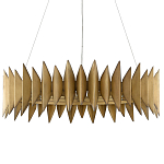 Люстра круглая с фактурным абажуром Graduated Heights варинант исполнения - 2 | Loft Concept в Твери