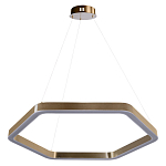 Люстра подвесная светодиодная в форме шестиугольника Диаметр 80 см Hexagon Horizontal варинант исполнения - 1 | Loft Concept в Твери