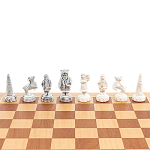 Шахматы Северные народы в ларце из натурального бука Decorative Thematic Chess варинант исполнения - 4 | Loft Concept в Твери