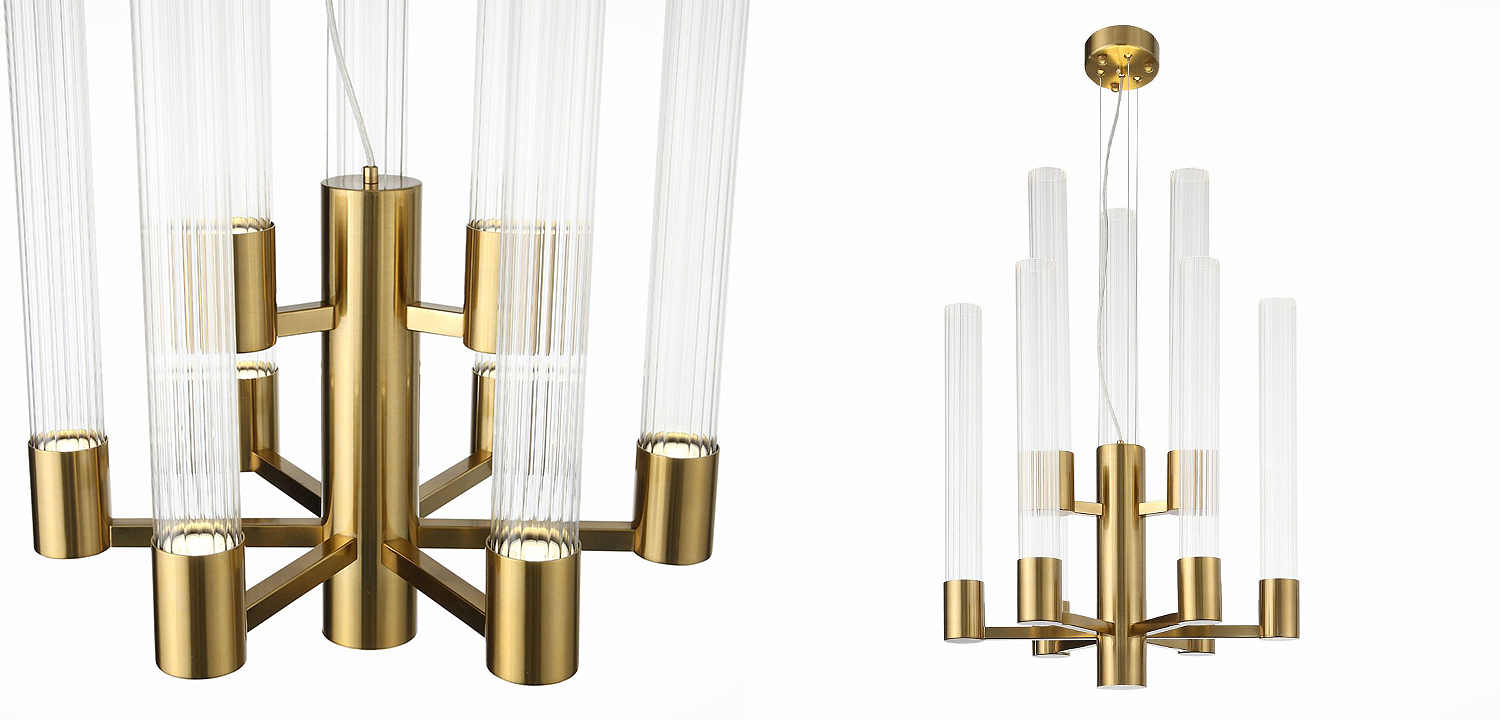 Люстра Jenae Glass Tubes Chandelier 9 Люстра Jenae Glass Tubes Chandelier 9 - Loft-Concept в Твери
