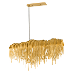 Люстра подвесная с металлическими дугами и длинными цепочками 115 см Atlantis Chain варинант исполнения - 2 | Loft Concept в Твери