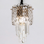 Подвесной хрустальный светильник Harmonica Crystal Gold Hanging Lamp варинант исполнения - 3 | Loft Concept в Твери