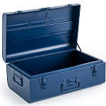Металлический сундук Metal Dark Blue варинант исполнения - 3 | Loft Concept в Твери