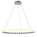 Люстра светодиодная кольцевая с круглыми плафонами белого цвета PEARLS Suspension 80 варинант исполнения - 2 | Loft Concept в Твери