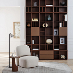 Приставной столик из массива дерева Walnut варинант исполнения - 7 | Loft Concept в Твери