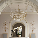 Бра с каркасом в виде веток усыпанных кристаллами Branches with Crystals варинант исполнения - 4 | Loft Concept в Твери