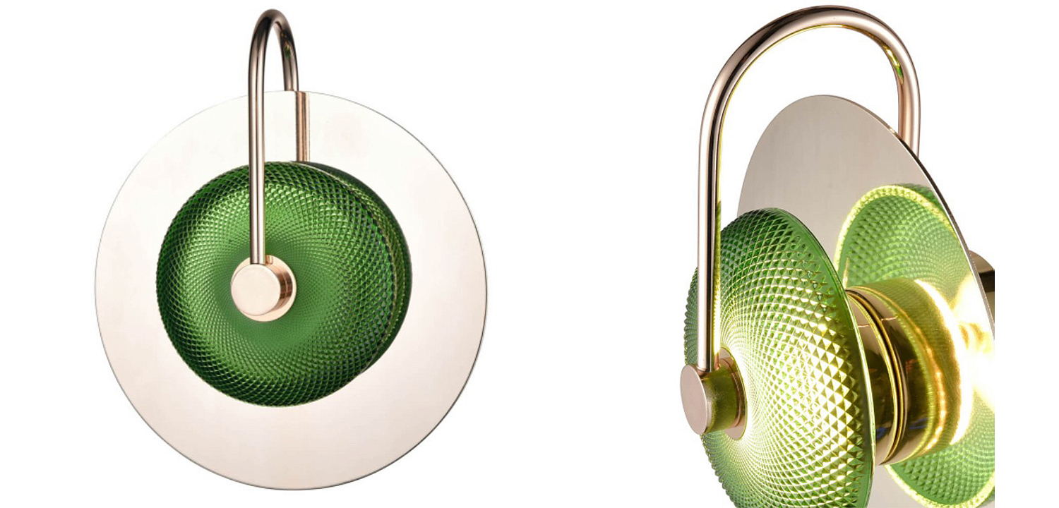 Бра Green Disk One Mirrored - Loft-Concept в Твери