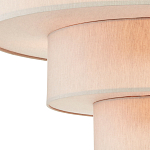 Люстра круглая трехъярусная с тканевыми абажурами Light Soft Glow варинант исполнения - 2 | Loft Concept в Твери
