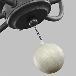 Люстра с 6-ю лампами и кремовыми деревянными бусинами Feiss варинант исполнения - 7 | Loft Concept в Твери