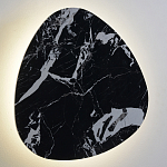 Бра треугольной формы из искусственного мрамора черного цвета Длина 47 см Ginger & Jagger варинант исполнения - 2 | Loft Concept в Твери