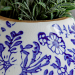 Ваза с синим цветочным узором Blue & White Ornament  варинант исполнения - 1 | Loft Concept в Твери