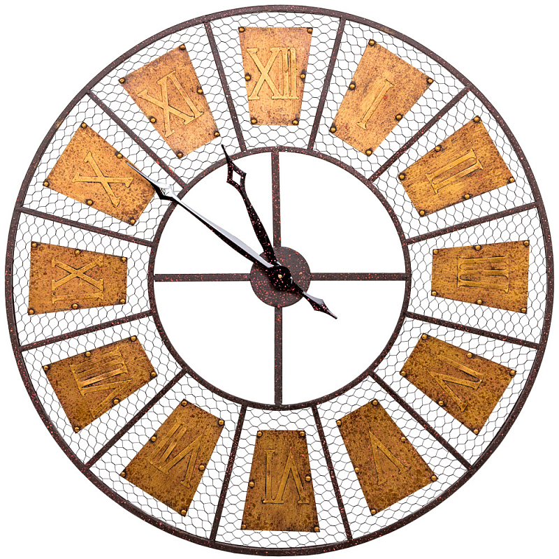 Часы настенные из металла в стиле лофт Clock with History Бронза Черный Часы настенные из металла в стиле лофт Clock with History Бронза Черный в Твери | Loft Concept