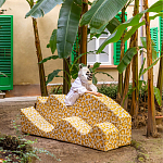 Дизайнерский модульный диван волнистой формы с цветным принтом Poltronova Superonda Sofa варинант исполнения - 22 | Loft Concept в Твери