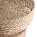 Приставной стол с отделкой из джута Juti D35 см варинант исполнения - 4 | Loft Concept в Твери