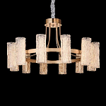 Люстра круглая с текстурными цилиндрическими плафонами Glimpse варинант исполнения - 5 | Loft Concept в Твери