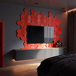 Гипсовая 3D Панель M-47 варинант исполнения - 1 | Loft Concept в Твери