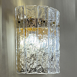 Бра с вертикальными рельефными стеклянными вставками Textured Glass варинант исполнения - 2 | Loft Concept в Твери