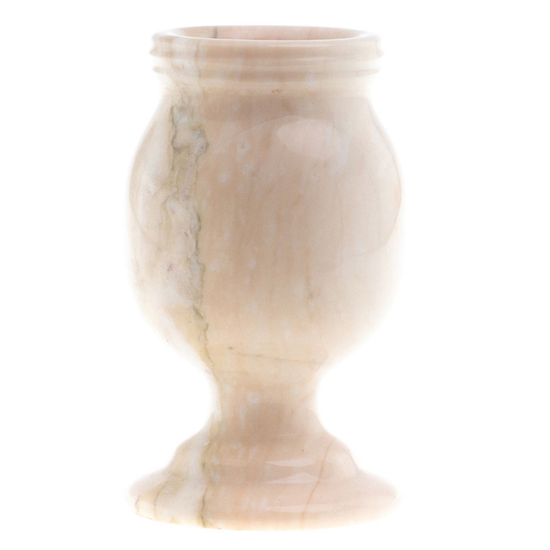 Ваза для цветов из натурального мрамора  Marble Vase 2 Бежевый в Твери | Loft Concept 