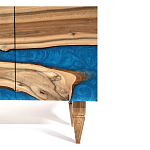 Стильный Буфет лофт 4 двери Cabinet Crimson River фасад эпоксидная смола  варинант исполнения - 4 | Loft Concept в Твери