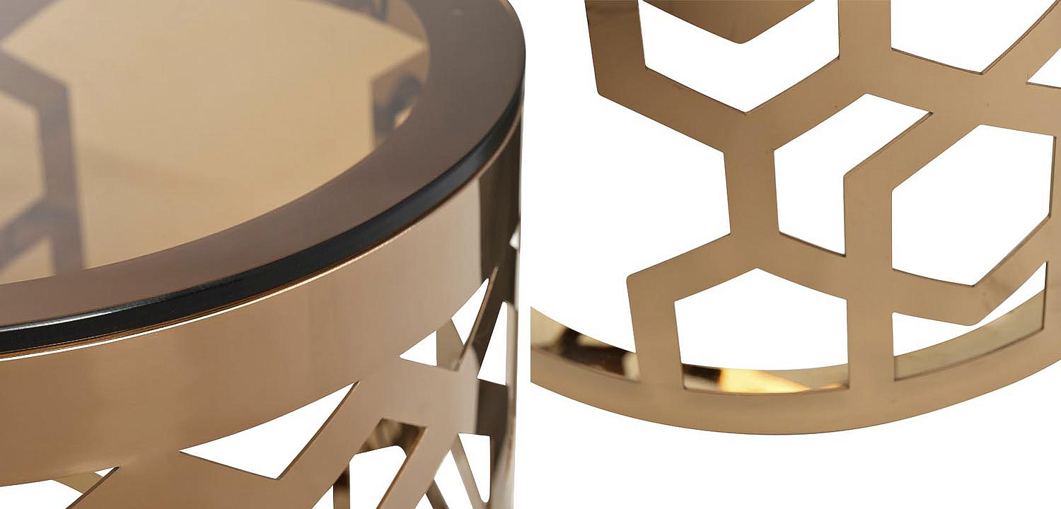 Подставка Yen Geometry pink gold cylinder 70 Подставка Yen Geometry pink gold cylinder 70 - Loft-Concept в Твери