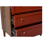 Комод красный из массива бука с 3-мя ящиками Wenge Light варинант исполнения - 5 | Loft Concept в Твери