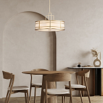 Подвесной светильник цвета латунь с белым матовым плафоном с геометрическим рисунком Feiss варинант исполнения - 8 | Loft Concept в Твери