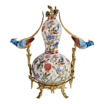 Ваза из фарфора с птицами и цветочной росписью Garden of Eden варинант исполнения - 2 | Loft Concept в Твери