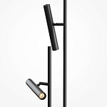 Напольный торшер светодионый черный Lumen Duo варинант исполнения - 2 | Loft Concept в Твери