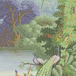 Обои ручная роспись Le Brésil Eden варинант исполнения - 2 | Loft Concept в Твери