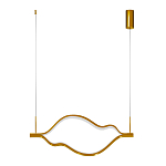 Подвесной светильник волнообразный изогнутый на двух тросах 103 см Spiral Lighting варинант исполнения - 3 | Loft Concept в Твери