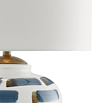 Настольная лампа керамическая с белым тканевым абажуром Perfect White Canvas варинант исполнения - 1 | Loft Concept в Твери