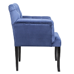 Кресло Addison Chic Armchair deep blue velour варинант исполнения - 2 | Loft Concept в Твери