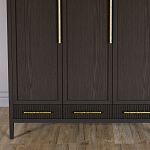 Большой Шкаф Primo Темный орех с 3 дверьми и 3 выдвижными ящиками варинант исполнения - 2 | Loft Concept в Твери