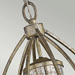 Подвесной светильник овальной формы с цилиндрическим плафоном в цвете сусальное серебро Kichler варинант исполнения - 3 | Loft Concept в Твери