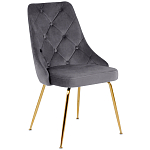 Стул в серой велюровой обивке Ward Grey Velour Chair варинант исполнения - 1 | Loft Concept в Твери