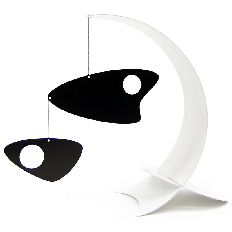 Декоративная статуэтка Abstract Fish Statuette Белый Черный в Твери | Loft Concept 