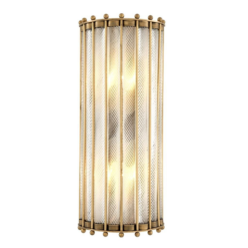 Бра Wall Lamp Tiziano Латунь Прозрачное Стекло Бра Wall Lamp Tiziano Латунь Прозрачное Стекло в Твери | Loft Concept